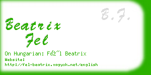 beatrix fel business card